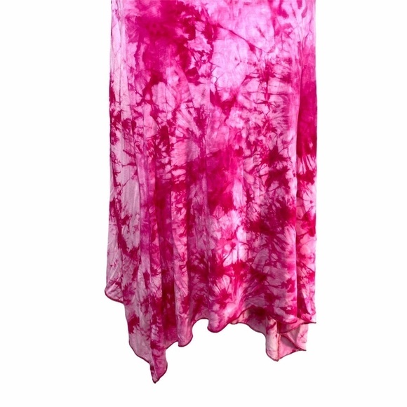 Pink Tiedye skirt/dress ruched top - Picture 10 of 16